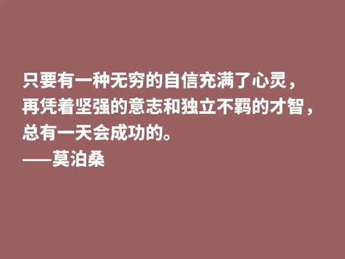 莫泊桑法语名言（莫泊桑，宽容名言？）