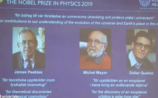 2019年诺贝尔物理学奖揭晓 今年的获奖者改变了我们对宇宙的看法