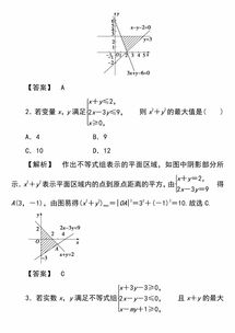 高中数学线性规划的知识点归纳