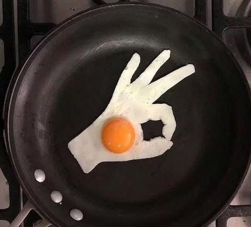 幽默笑话 早上起来想做早餐给老公吃,于是煎了两个鸡蛋
