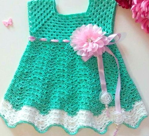 宝妈们的最爱 分享几十款钩针编织的宝宝裙,你最喜欢哪款