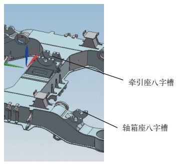 某型转向架构架八字槽加工