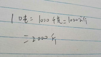 一吨是多少斤(一吨等于1000斤还是1000公斤)