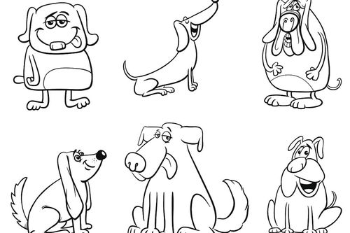 简单的素描小狗怎么画 