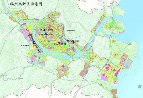 福州高新技术产业开发区的分区