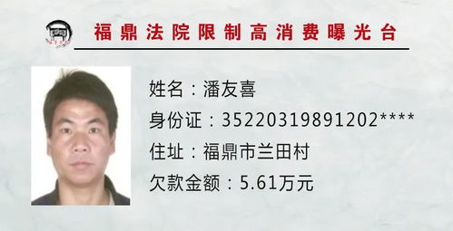 限高令丨新一批名单,欠款三万到九万不等