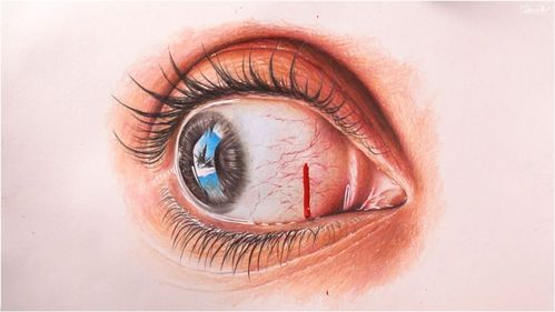 如何画一只逼真的流血眼睛 