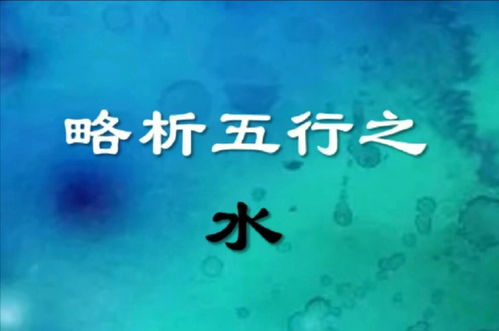 星座命理其他分享 略析五行之水 