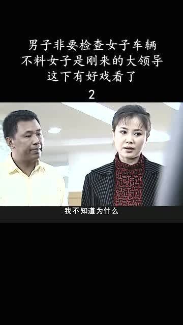 男子一身正气,大领导的车也检查,这下有好戏看了 