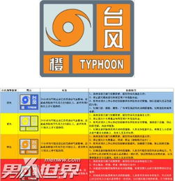 台风预警信号分为几个等级？