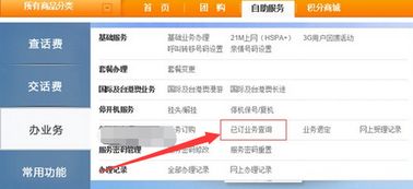 联通怎么查已开通业务?