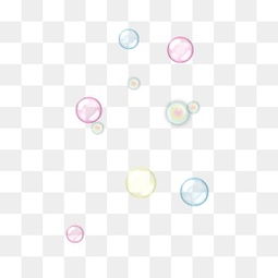 彩色透明泡泡素材 米粒分享网 Mi6fx Com