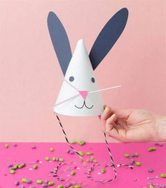 幼儿园趣味小制作 可爱萌萌哒的小兔子帽子