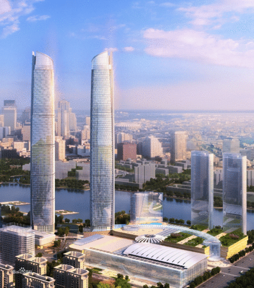 武汉即将诞生的新地标建筑,世界第二高双子塔,高度为438米