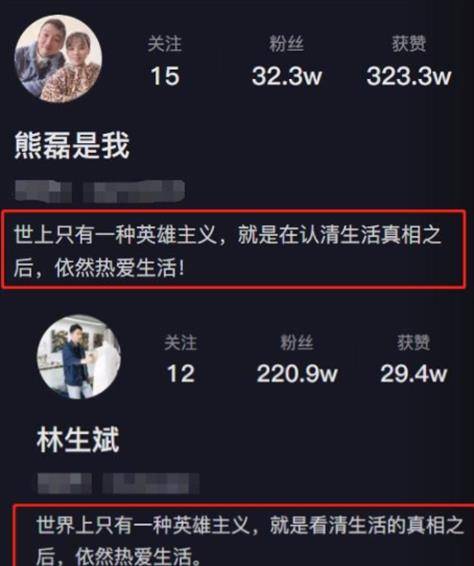 熊磊模仿林生斌 个人简介只差一个标点符号,网友 你品你细品