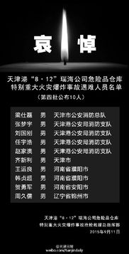 天津港爆炸事故165名遇难者名单全部公布 