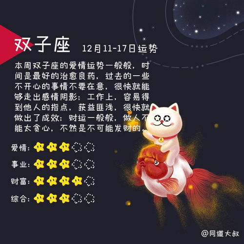 12月11 17日十二星座一周运势分析