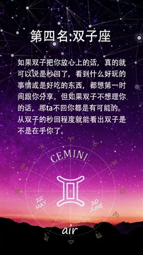 聊天一定秒回的四大星座,不信你试试 