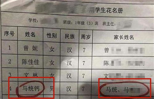 爸爸姓 马 ,给孩子取得名字绝了,老师看后羞愧 实在叫不出口