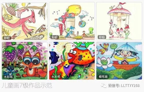 美术考级 儿童画 考试大纲要求及示范作品一览 