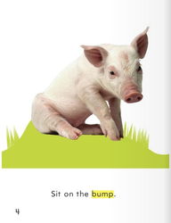 少儿英语学单词原版书一年级第3本 Sit, Pig 小猪坐下