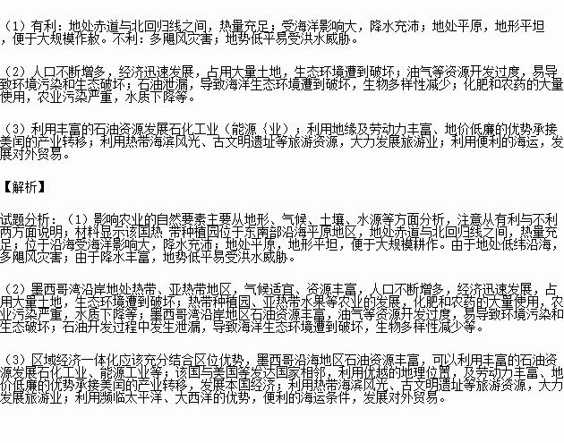 阅读图文材料.回答下列问题.墨西哥是美洲大陆人类古老文明中心之一.闻名于世的玛雅文化.托尔克特文化和阿兹特克文化均为墨西哥古印第安人创造.墨西哥是世界重要的矿业生产国 