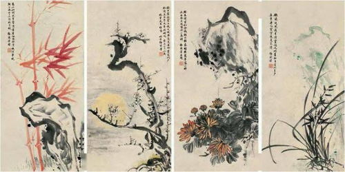 京剧大师梅兰芳的国画,秀雅 神形兼备