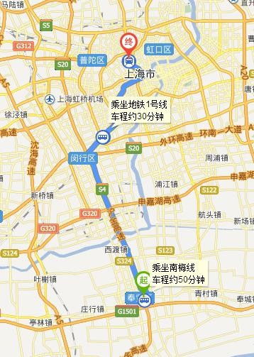 坐南团线转几路公交或地铁到上海火车站 