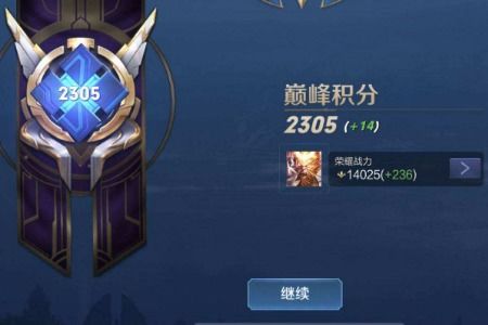 王者巅峰赛2300分相当于LOL的什么段位 