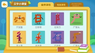 小学生偏旁部首自学 儿童识字 竹斜玉旁尸字头门字框禾字旁