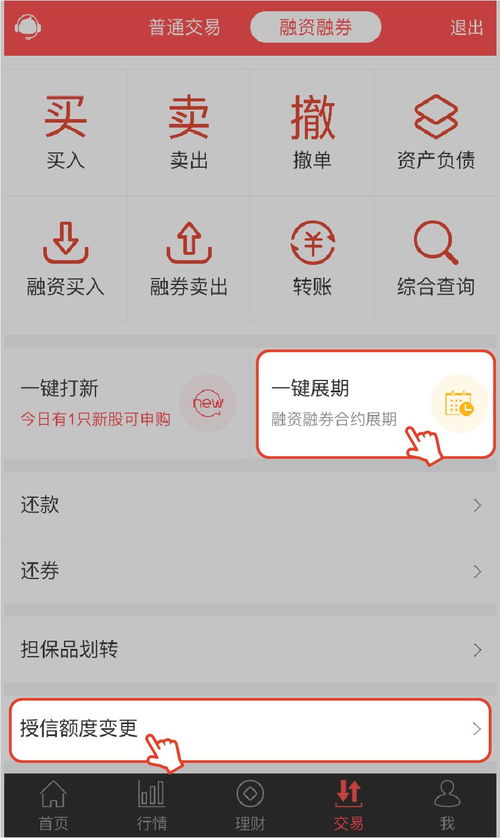 如何查看融资融券账户的授信额度？