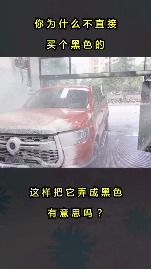 你为什么不直接买个黑色的,这样把它弄成黑色的有意思吗 