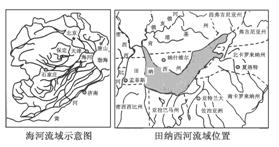 读图,比较海河流域和田纳西河流域,回答问题 1 海河水系发源于 和燕山,其流域主要位于 地形区 田纳西河水系发源于 ,其流域主要位于 地形区 海河汇入 