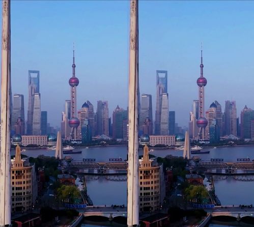 上海的高楼很多,很有现代感 