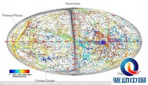 宇宙3D地图 涵盖30亿光年太空区域