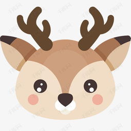 小鹿头像 森系图片