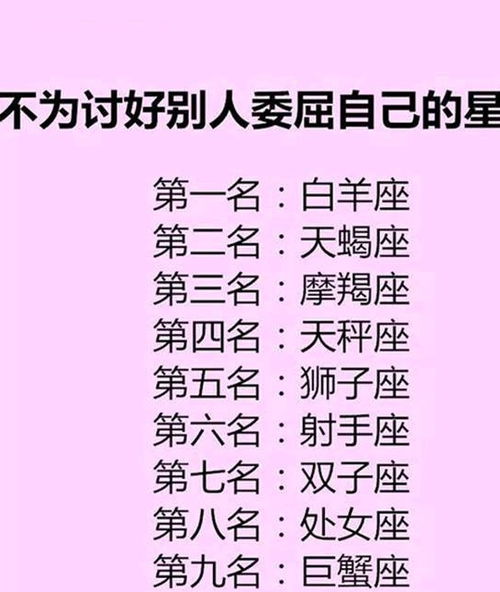 不愿意做自己最喜欢讨好别人的星座排行(从来不会讨好任何人,不喜欢的人)