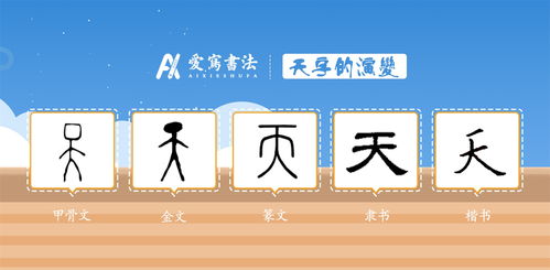 爱写一字丨天的讲解