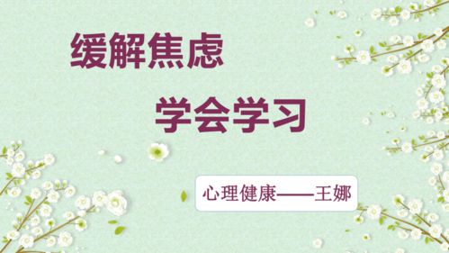 初中心理健康 情绪管理 缓解焦虑 共18张PPT 