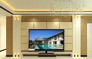 简易电视墙效果图 让客厅档次瞬间升华