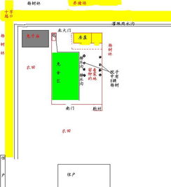 问风水 院门朝北,西北门 房屋坐北朝南 详细见图 这样好不好 要是种梧桐或榆树该种在哪儿 