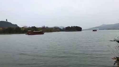 杭州湖泊美景,湖中的游船更显人间仙境 