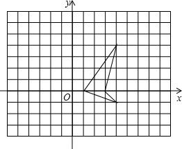 如图.方格纸中有一条可爱美丽的小金鱼 1 在同一方格纸中.画出将小金鱼图案绕原点旋转180 后得到的图案, 2 在同一方格纸中.并在y轴的右侧.将原小金鱼图案以原点O为位似中心放大 