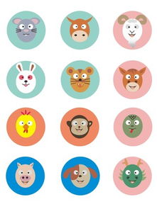 图片免费下载 12生肖卡通动物素材 12生肖卡通动物模板 千图网 