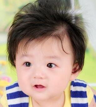 十个月宝宝发型图片男可爱,婴儿发型图片男0 1岁