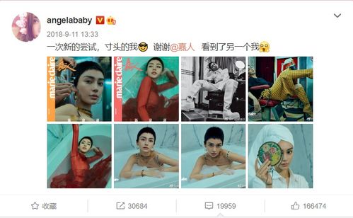 Angelababy 杨颖 短发造型,大变风格,使人大呼惊讶