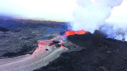 天水触发地火 研究表明,降雨触发基拉韦厄火山喷发