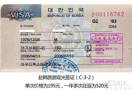 韩国旅游自由行签证