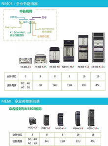 华为中高端路由器设备型号命名规则 