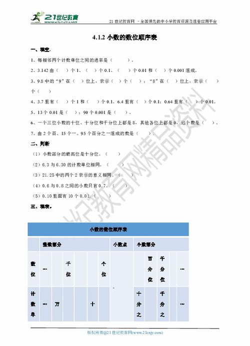 小数数位顺序表 搜狗图片搜索